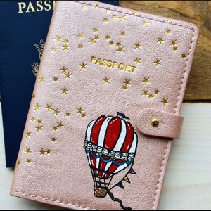 Hand Painted Anthropologie Passport Cover